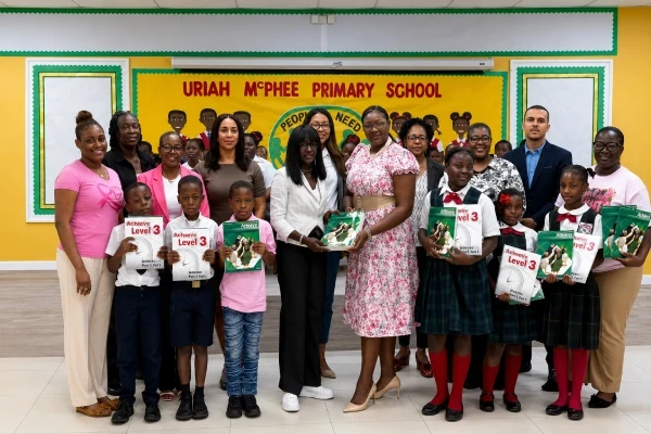CFAL Donates Over 100 Workbooks to Uriah McPhee Primary School